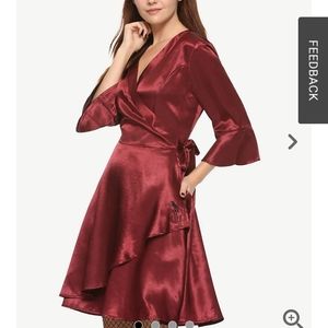 Burgundy dress